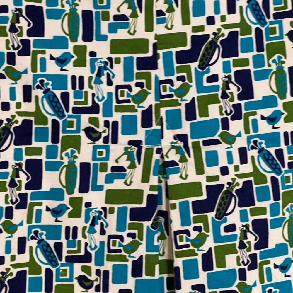 Liz Golf Midcentury Palm Sprigs Print Claiborne Skort/Skirt Size 12 - Picture 3 of 10